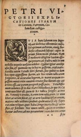 Explicationes suarum in Catonem, Varronem, Columellam Castigationum
