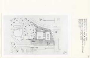 Kunstbibliothek und Institut, Berlin-Tiergarten (Diplomarbeit bei Karl Wilhelm Ochs): Lageplan 1:500