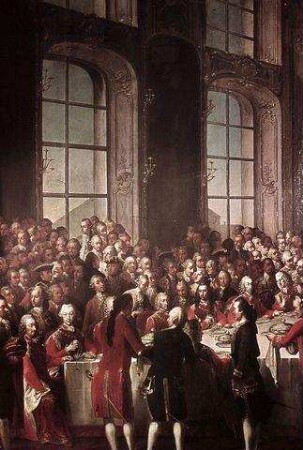 Fest des Goldenen Vlies-Ordens zur Zeit des Kaisers Franz I. Stephan in der Wiener Hofburg