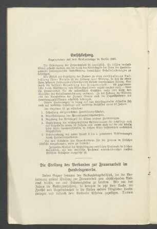 Entschließung.