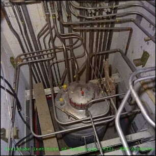 Blick in den Medium Active Waste (MAW)-Verdampfer der Abteilung Radioaktive Abfälle (ABRA)