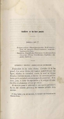 Conflictos en las leyes penales