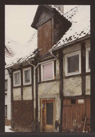 Blick in die Bruchmauerstraße. Detmold. Bruchmauerstraße 12. Papierabzug von Dia