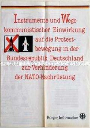 Sonderdruck des Ministerium des Innern betreffend die Verbindungen zwischen der Friedensbewegung und kommunistischen Organisationen - Sachkonvolut