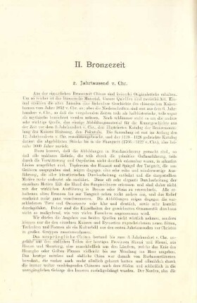 II. Bronzezeit. 2. Jahrtausend v. Chr.