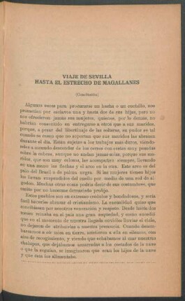 Viaje desde Sevilla hasta el Estrecho de Magellanes - (Conclusión)
