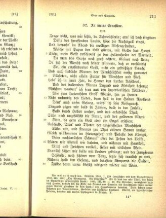 32. An meine Ernestine.