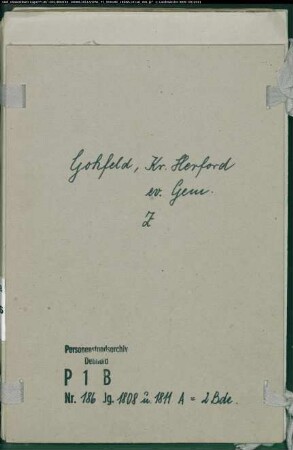 Zivilstandsregister der evangelischen Gemeinde Gohfeld, Kreis Herford (A 1808, 1811). (Gemeinde: Evangelische Gemeinde Gohfeld)