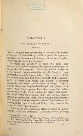 England under the Angevin kings, I