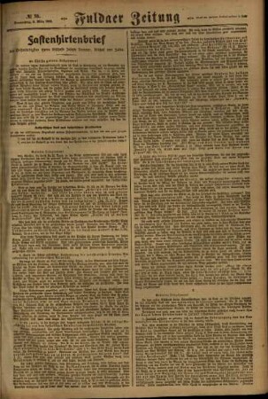 Zweite Ausgabe vom Donnerstag, den 09. März 1922.
