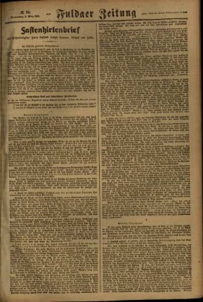 Zweite Ausgabe vom Donnerstag, den 09. März 1922.