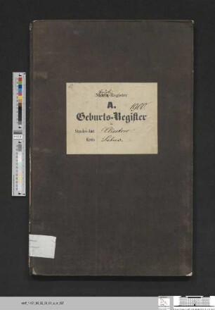 Geburtsregister Kliestow 1900