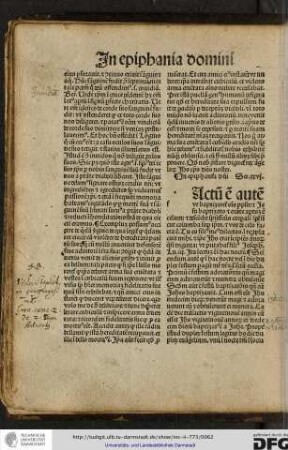 [F]actum est autem... Luce iii... Sciendum autem quod in hac nocte vel in die duplex festum peragit mater nostra scilicet sancta ecclesia.