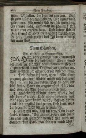 Vom Glauben. - Von der Heiligkeit der Christen.
