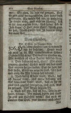 Vom Glauben. - Von der Heiligkeit der Christen.