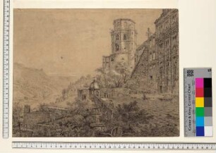 Heidelberg, der Altan des Schlosses