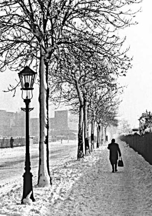 Dresden, Straßenimpression im Winter