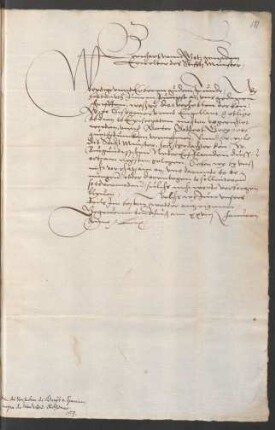 Brief an Domdechant und Kapitel zu Münster, Ahus 28.1.1559