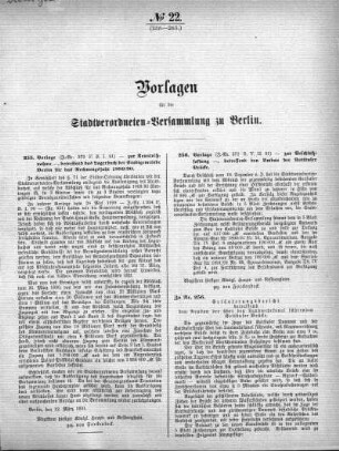 No. 22 (255-265), 21. März 1891