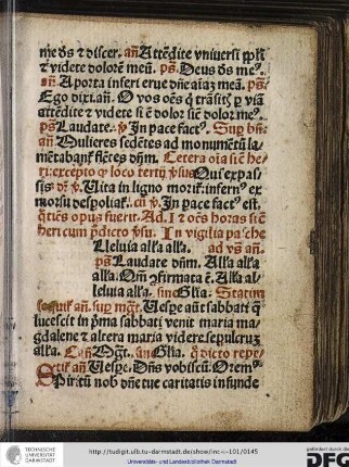 Antiphona: Alleluia alleluia alleluia