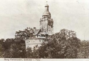 Ansichtskarte: Burg Falkenstein, Selketal i. Harz