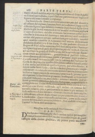 Cap. XLIV. Occasioni della caduta di Don Giovanni