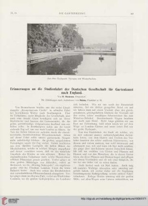 Erinnerungen an die Studienfahrt der Deutschen Gesellschaft für Gartenkunst nach England, 1