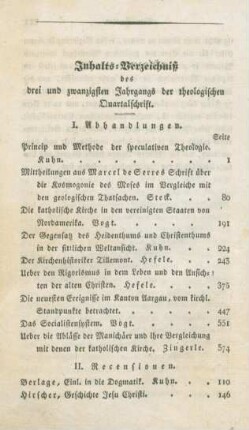 722-724 Inhaltsverzeichnis