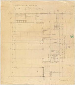 Grund, Peter; Bad Vilbel; Ernst Reuter Schule - Turnhalle (Grundriss)