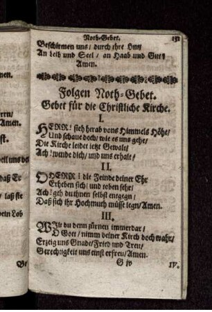 Folgen Noth-Gebet.