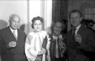 Madrid (Spanien): Empfang bei Prinz Nicolaus; Metzger, Popovici