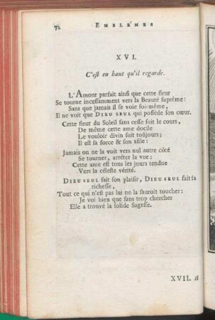 XVI. C'est en haut qu'il regarde.