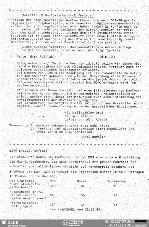 Eine Spiegel-Umfrage