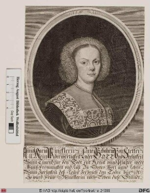 Bildnis Anna Maria Winckler, geb. von Stetten