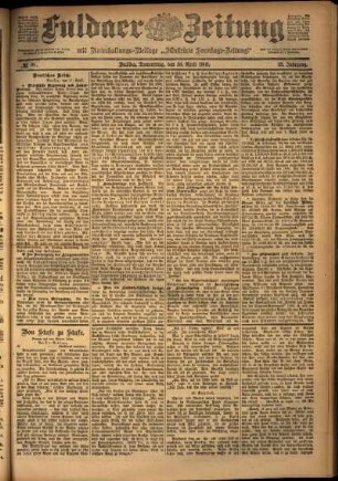 Ausgabe vom Donnerstag, den 18. April 1901.