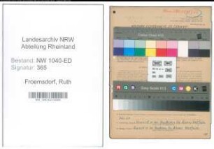 Entnazifizierung Ruth Froemsdorf , geb. 24.02.1914 (Berufsschullehrerin)