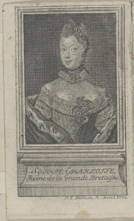 Bildnis der Sophie Charlotte de la Grande Bretagne