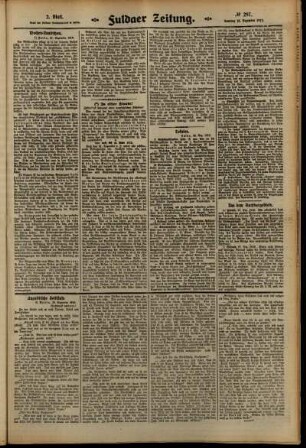 Zweite Ausgabe vom Samstag, den 28. Dezember 1912.
