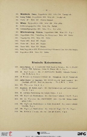Römische Kaisermünzen (Nr. 1007-1146)