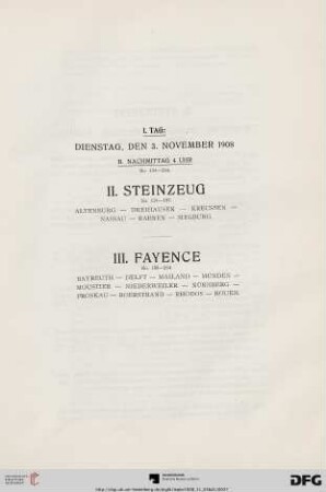 II. Steinzeug (Nr. 124-187)