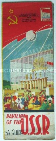 Werbe- und Informationsprospekt über den Pavillon der UdSSR auf der Weltausstellung in Brüssel 1958 (in englischer Sprache)