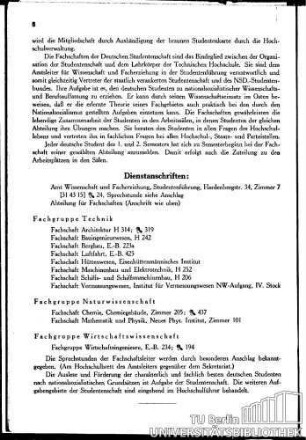 Fachschaften