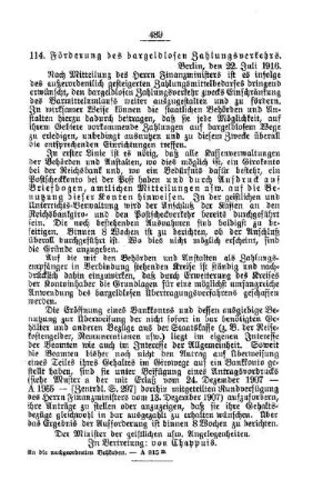 Förderung des bargeldlosen Zahlungsverkehrs : [A. Behörden und Beamte]