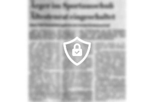 Ärger im Sportausschuß Ältestenrat eingeschaltet