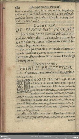 Caput XIV. De Speciebus Peccati