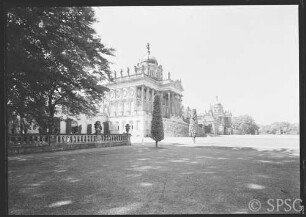 Potsdam, Communs, Blick aus Richtung Südtor seitlich auf den südlichen Commun, im Hintergrund nördlicher Commun.