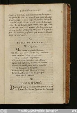 CII. Prix de la Sagesse.