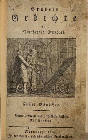 Grübels Gedichte in Nürnberger Mundart, 1