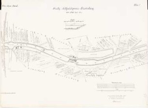 Oder-Spree-Kanal. Strecke Schlaubehammer bis Fürstenberg/Oder: Stat. 79,9 - 81,6: Lageplan 1:2500