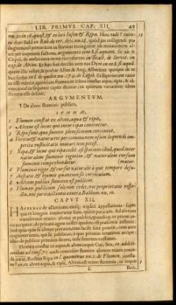 Argumentum. - Summae.